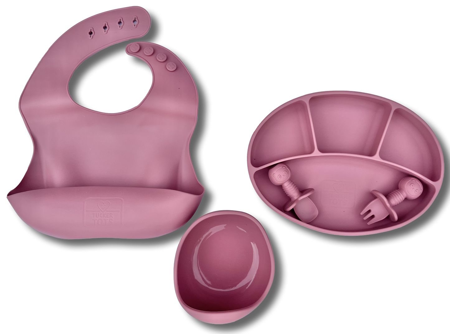 Silicone 5 Piece Feeding Set