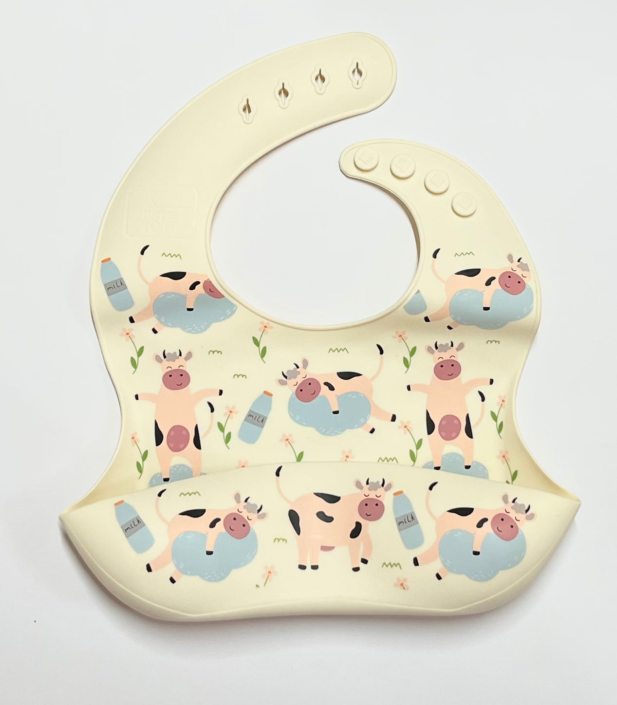 Silicone baby feeding bib