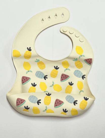 Silicone baby feeding bib